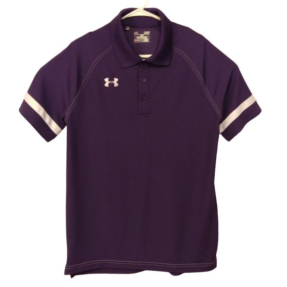 Under Armour golf polo mens S Small purple short sleeve Dominanace on field - Picture 1 of 9